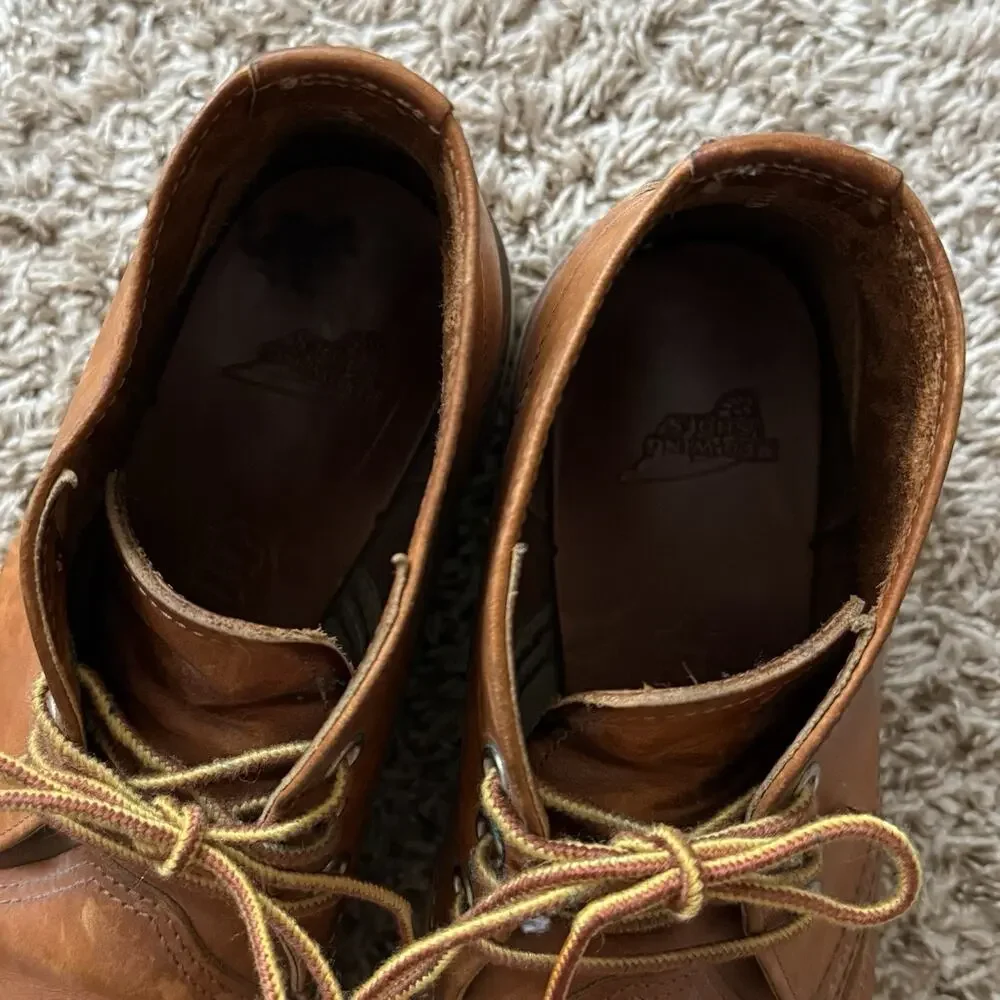 Red Wing 3140 Heritage Work Chukka Brown Leather Boots Lace Up Men’s Size 10.5 D